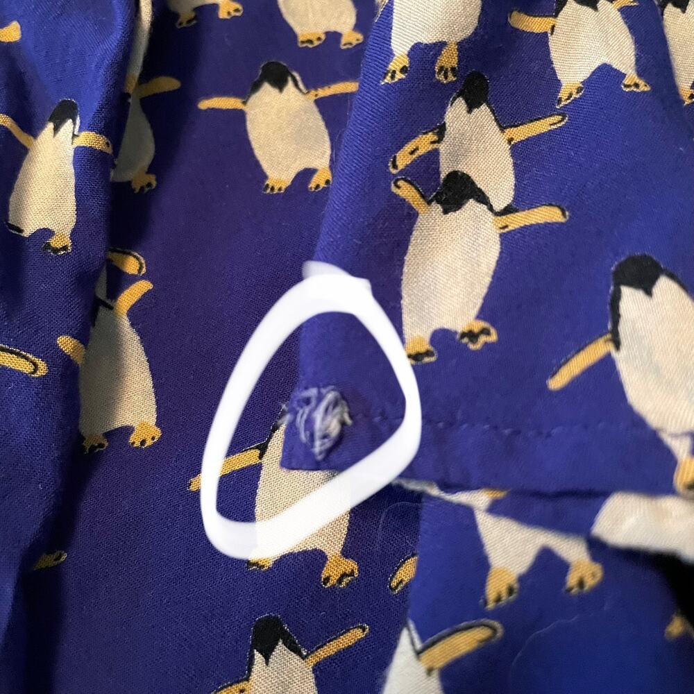 Anthropologie Maeve Bagatelle Buttondown Penguin Blouse - Blue - 2 - Picture 6 of 14